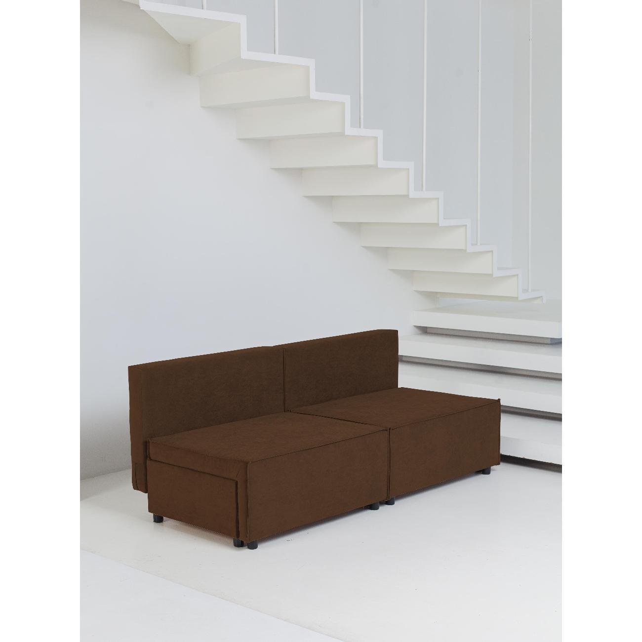 Диван CityHD Парма коричневый