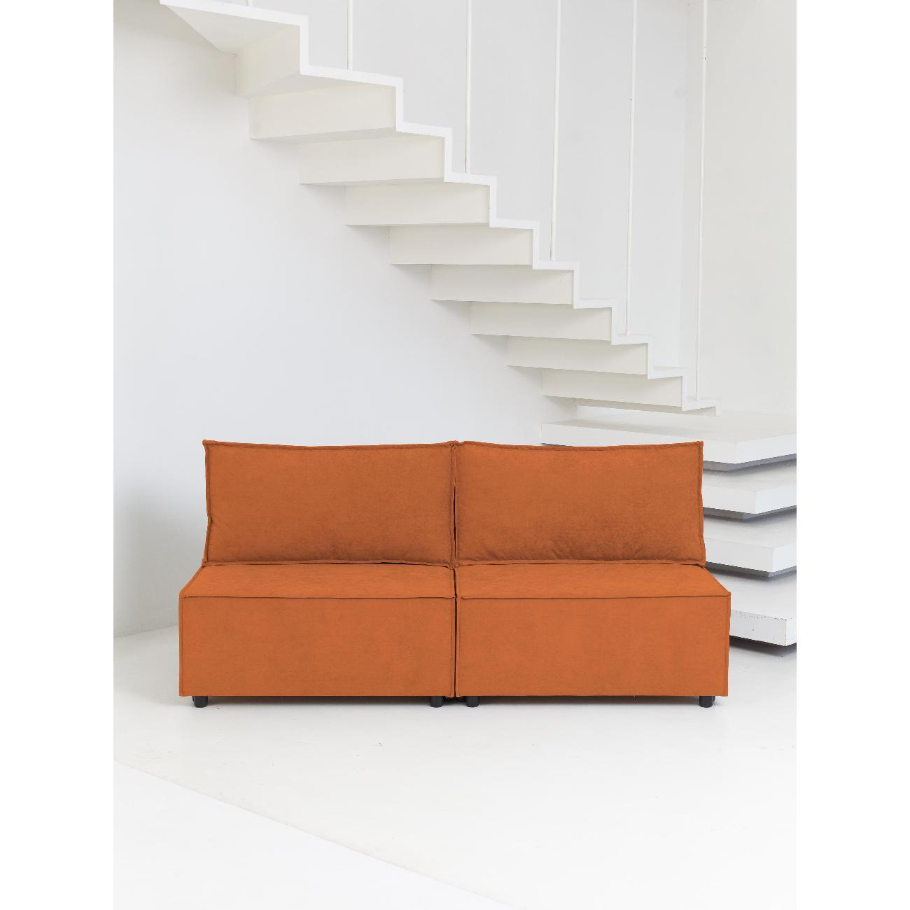 Диван CityHD Парма оранжевый