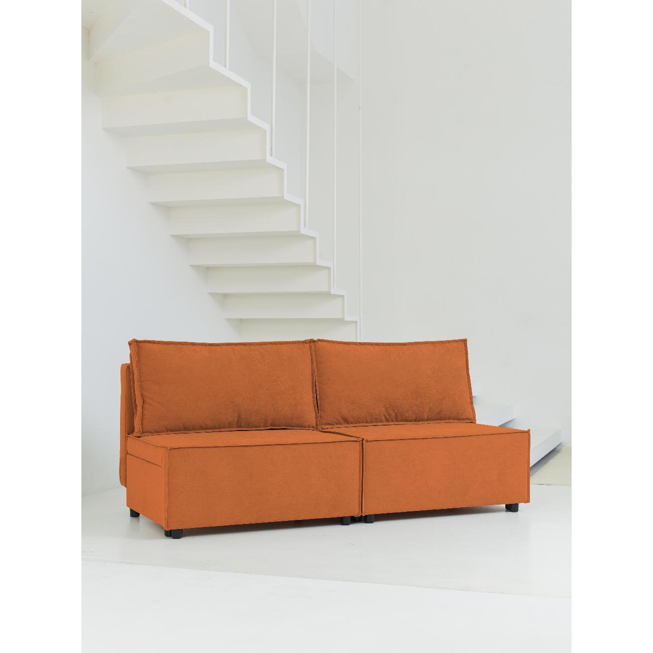 Диван CityHD Парма оранжевый