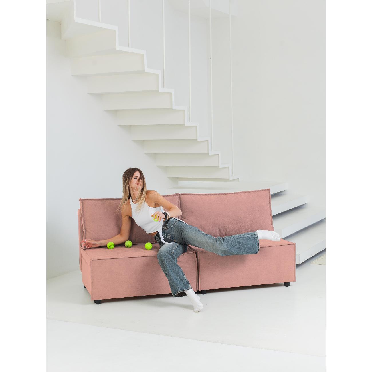 Диван CityHD Парма розовый