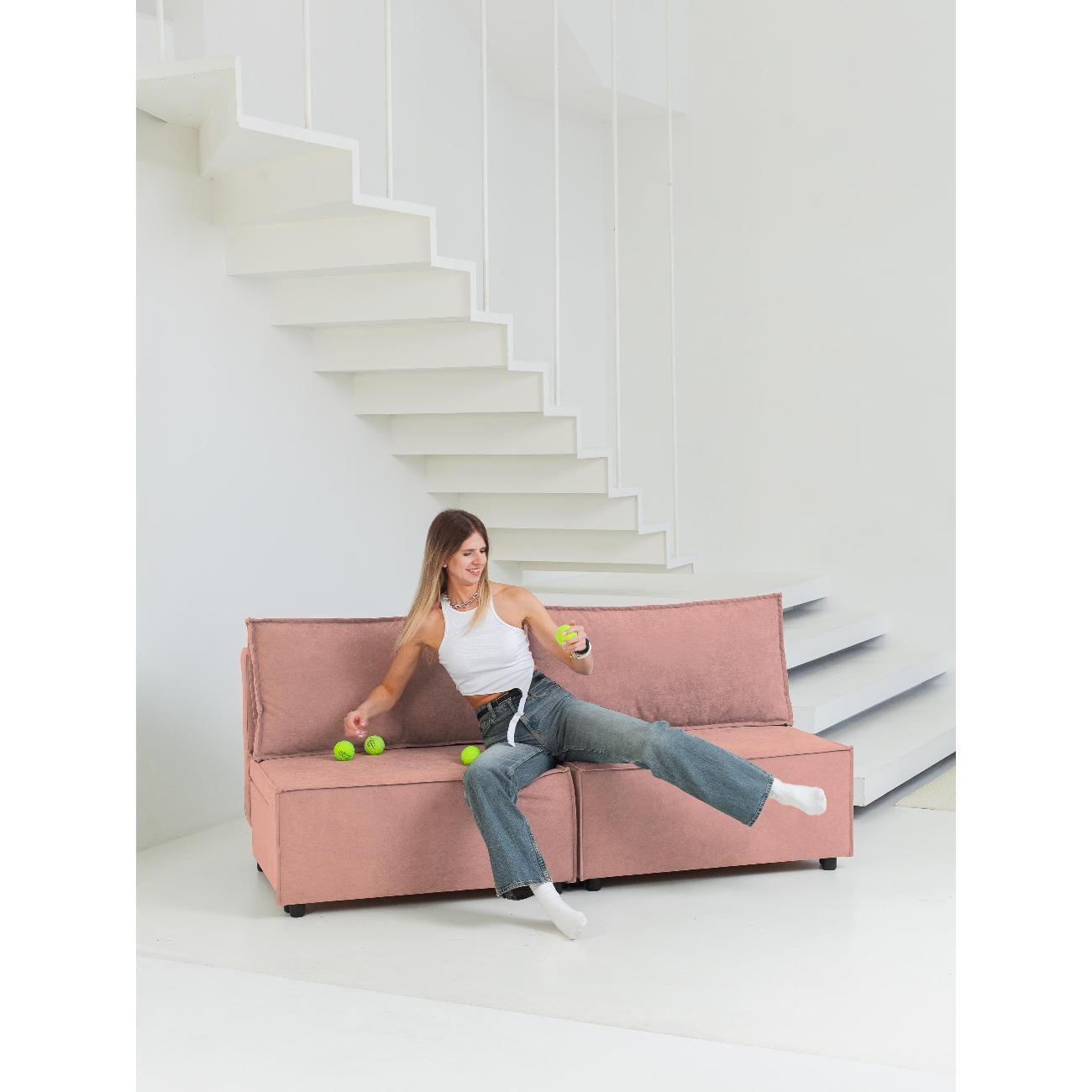 Диван CityHD Парма розовый