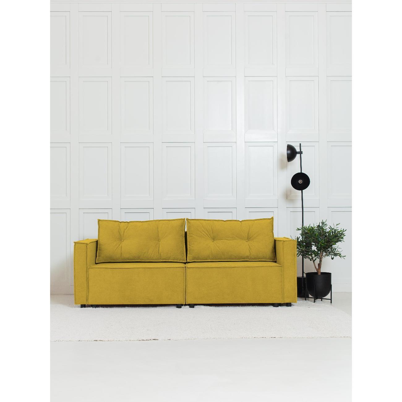 Диван CityHD ЦюрихПРО горчичный