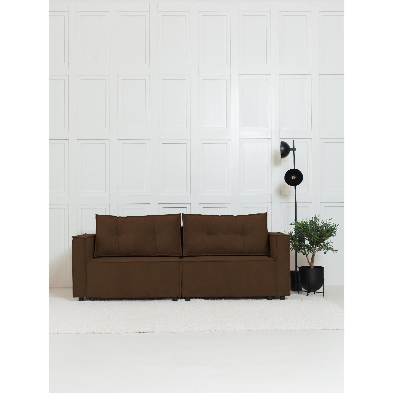 Диван CityHD ЦюрихПРО коричневый