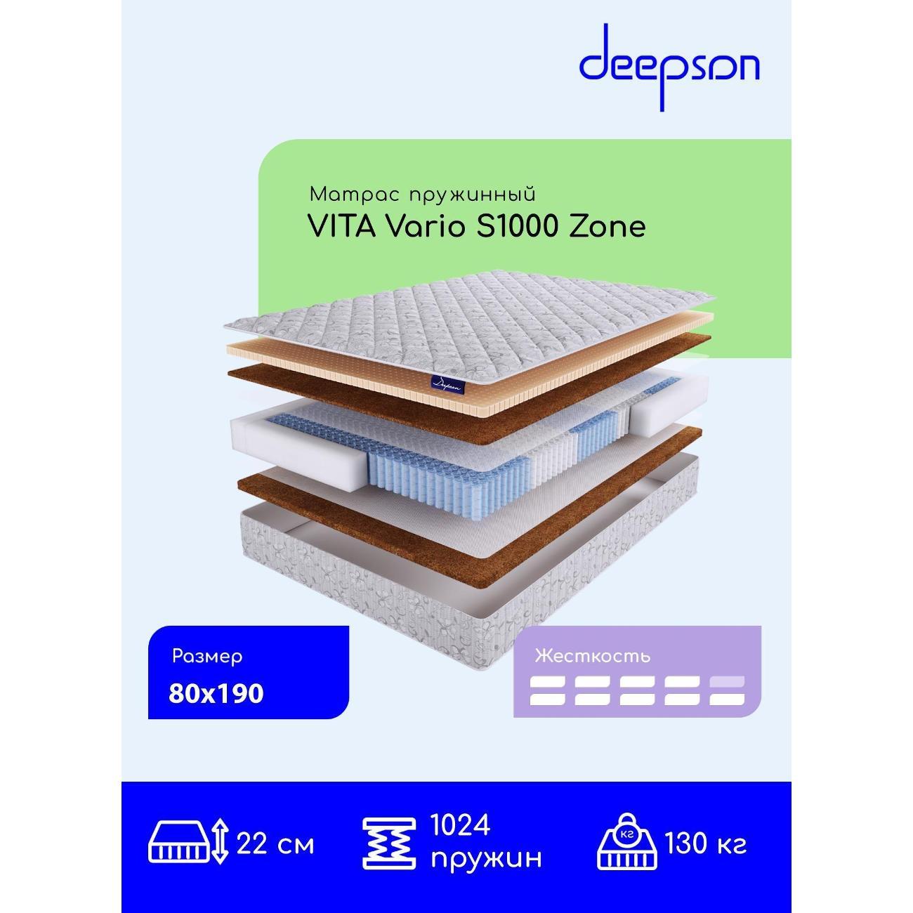 Матрас Deepson VITA Vario S1000 (1981070)