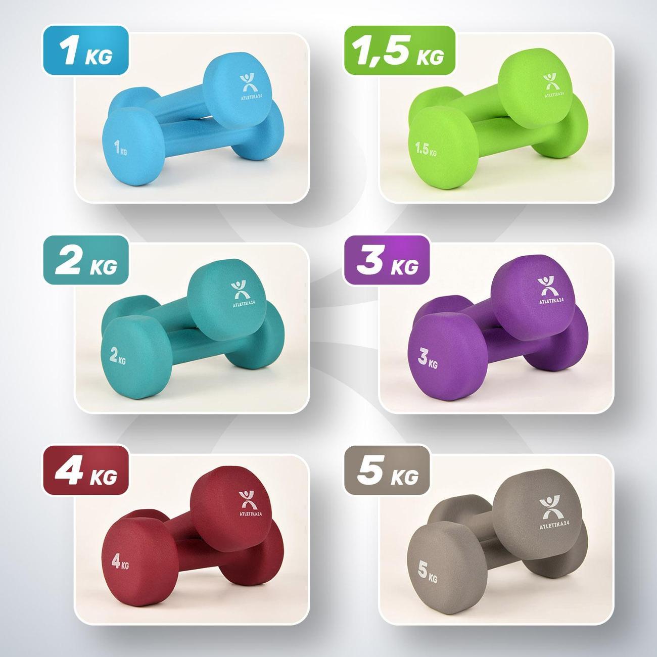 Гантель Atletika24 2 кг, 2 шт.