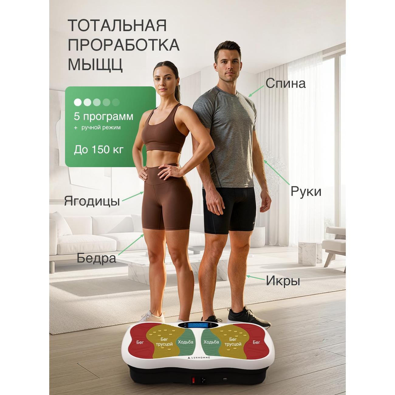 Виброплатформа Luxhomm# uFit Pro с EMS токами