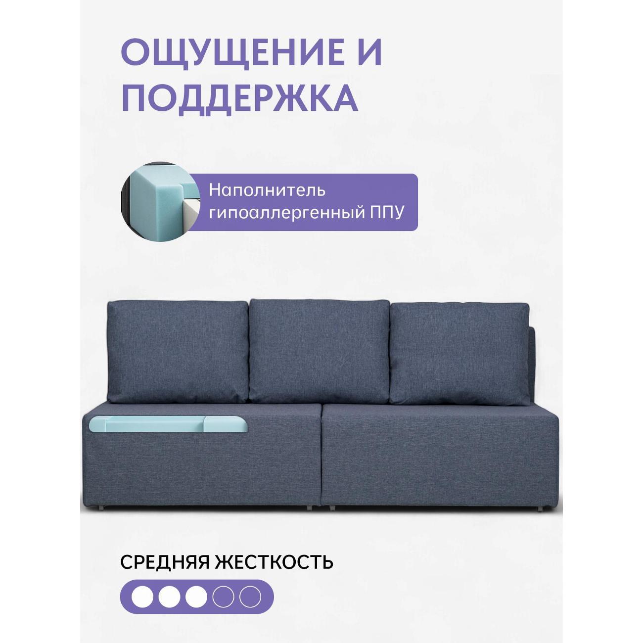 Диван Divan24 "Бойсе", синий (Модерно 05)