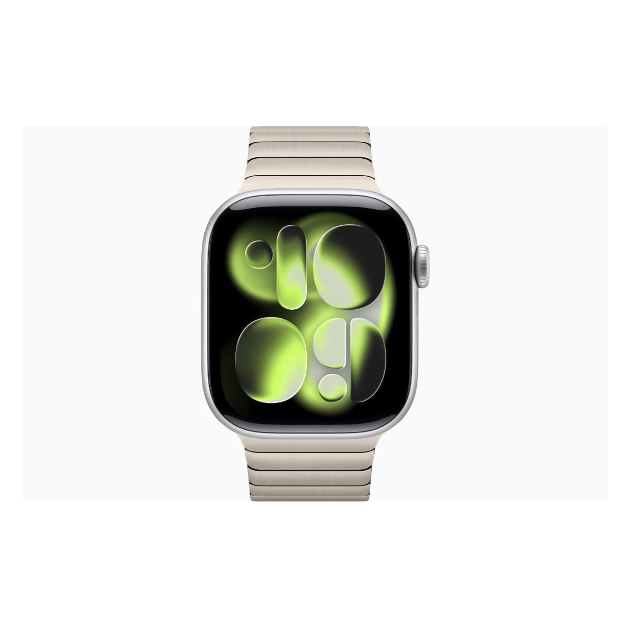 Смарт-часы Apple Watch Series 11 Aluminium Silver 42mm GPS Stainless Steel Link Bracelet естественный