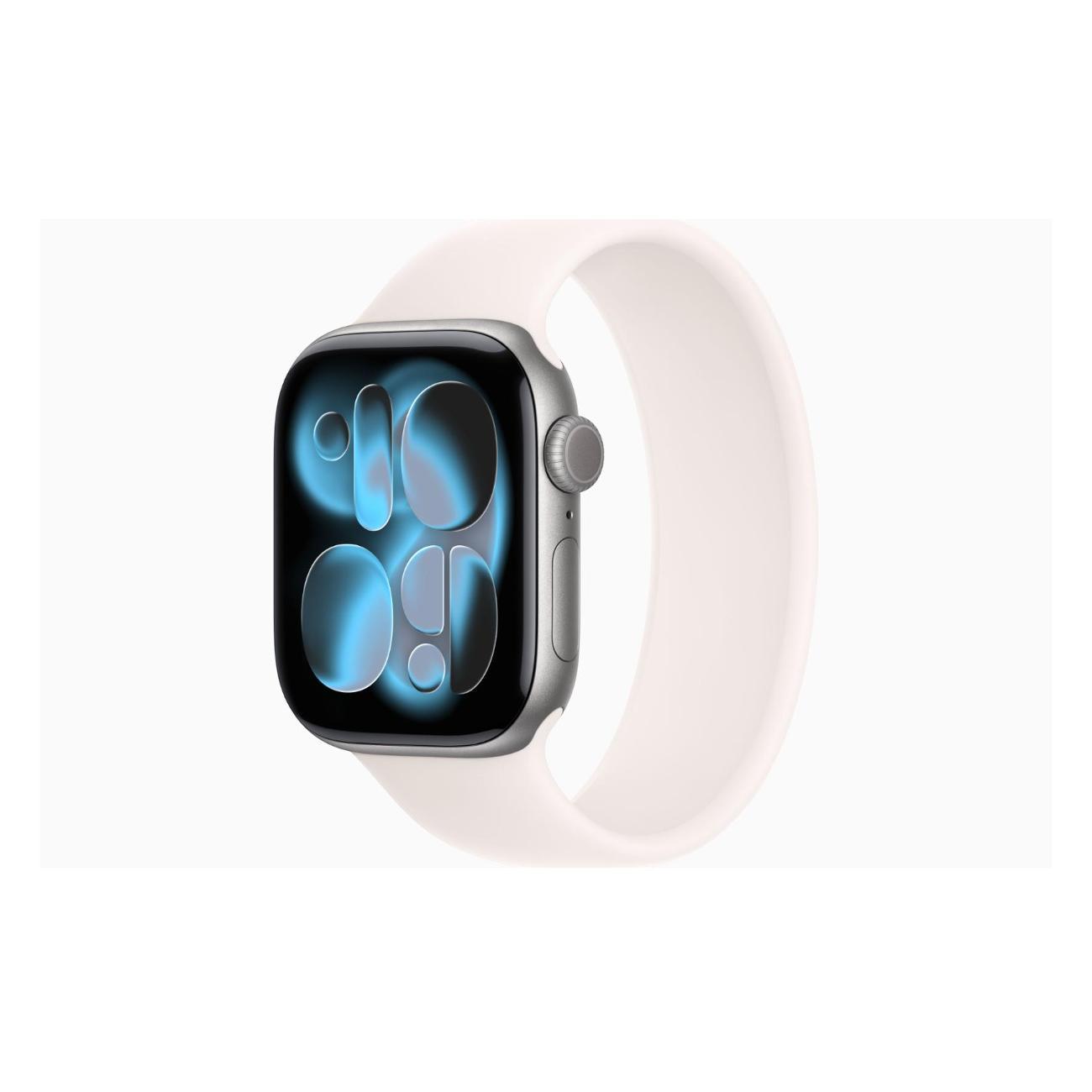 Смарт-часы Apple Watch Series 11 Aluminium серый космос 42mm GPS Rubber Solo Loop Light румянец