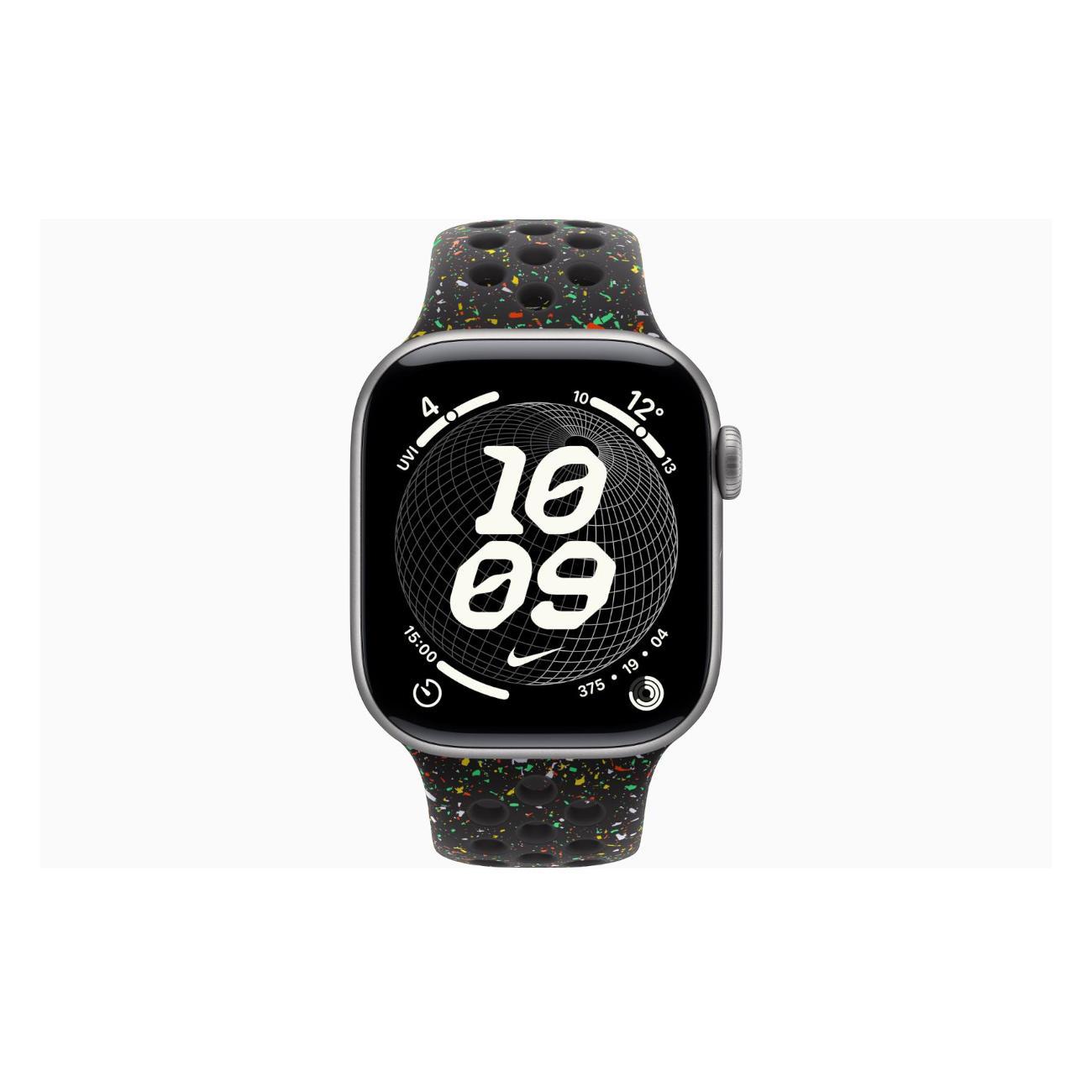 Смарт-часы Apple Watch Series 11 Aluminium Space Grey 46mm GPS Rubber Nike Sport Band черная полночь