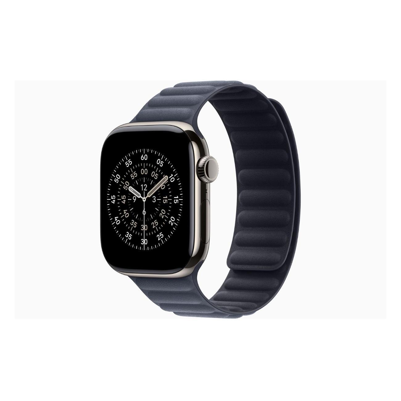 Смарт-часы Apple Watch Series 11 Titanium Natural 42mm GPS Textile Magnetic Link нави темно-синий