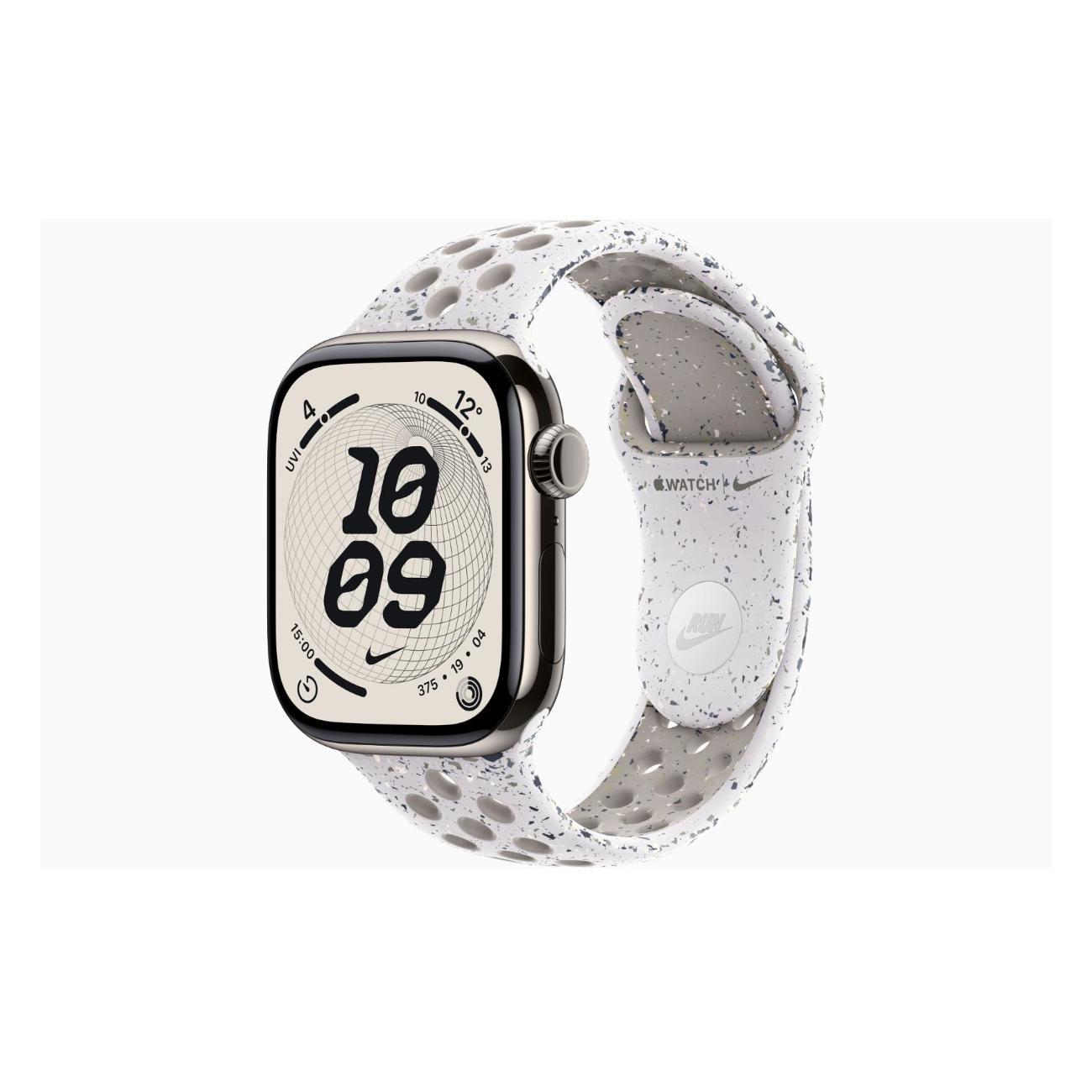 Смарт-часы Apple Watch Series 11 Titanium Natural 42mm GPS Rubber Nike Sport Band Veiled серый