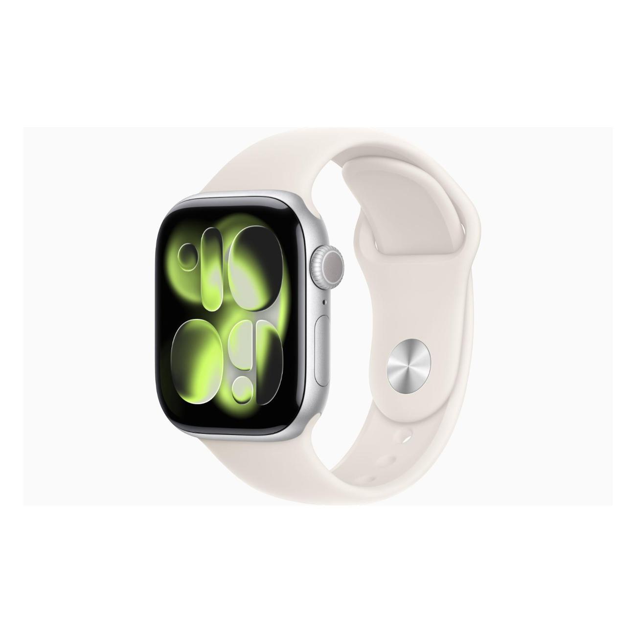 Смарт-часы Apple Watch Series 11 Aluminium Silver 46mm GPS Rubber Sport Band сияющая звезда