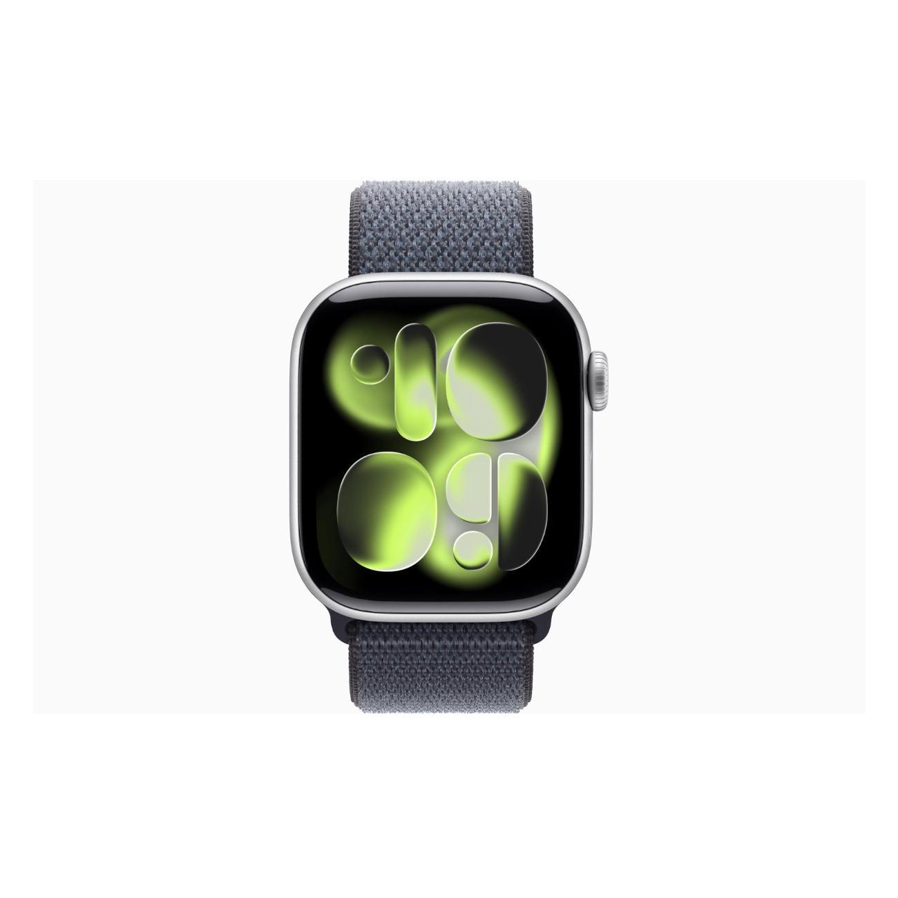 Смарт-часы Apple Watch Series 11 Aluminium Silver 46mm GPS Textile Sport Loop Anchor синий