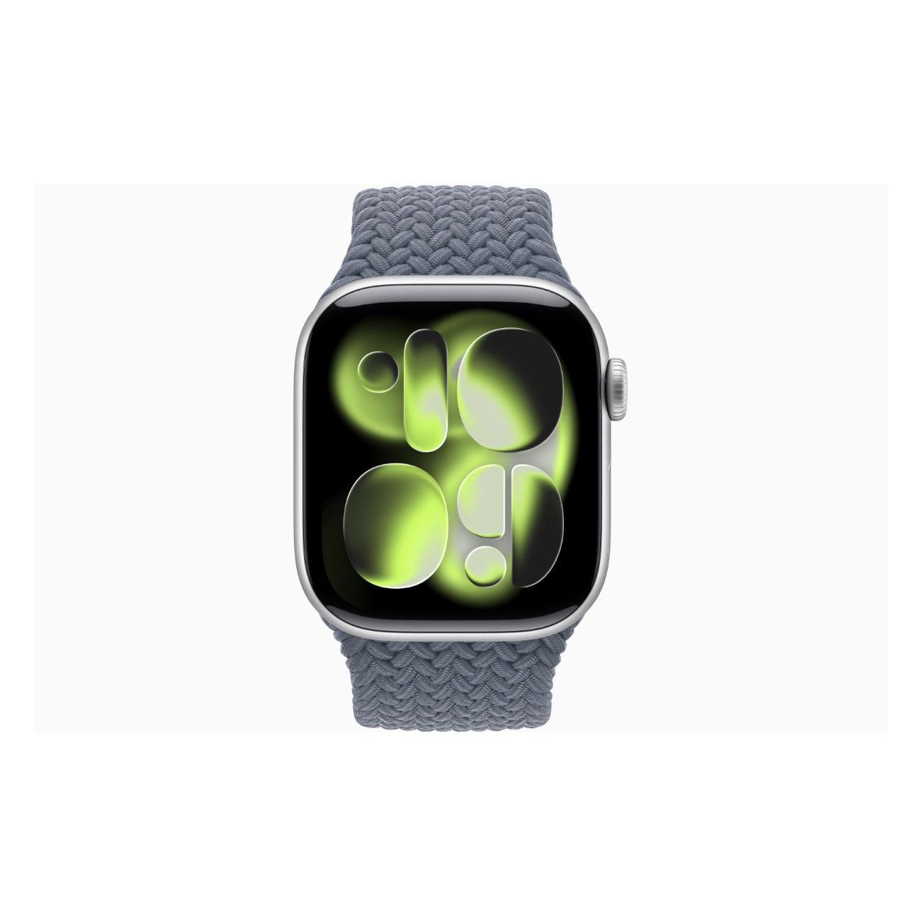 Смарт-часы Apple Watch Series 11 Aluminium Silver 46mm GPS Textile Braided Solo Loop Anchor синий