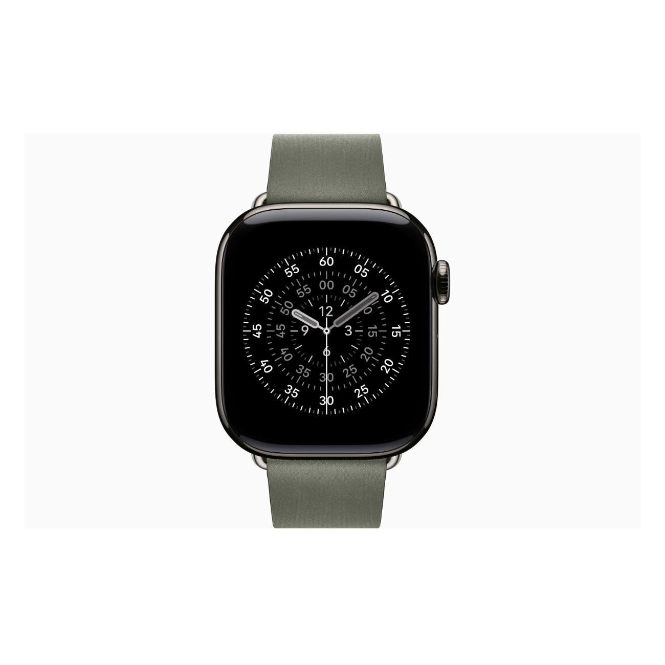 Смарт-часы Apple Watch Series 11 Titanium Slate 42mm GPS Textile Modern Buckle Sage серый