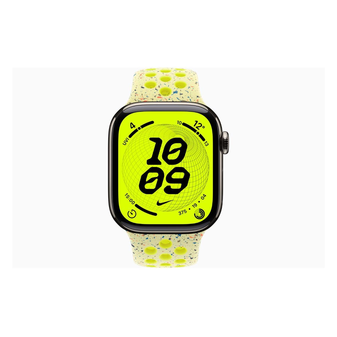 Смарт-часы Apple Watch Series 11 Titanium Natural 46mm GPS Rubber Nike Sport Band Volt Splash