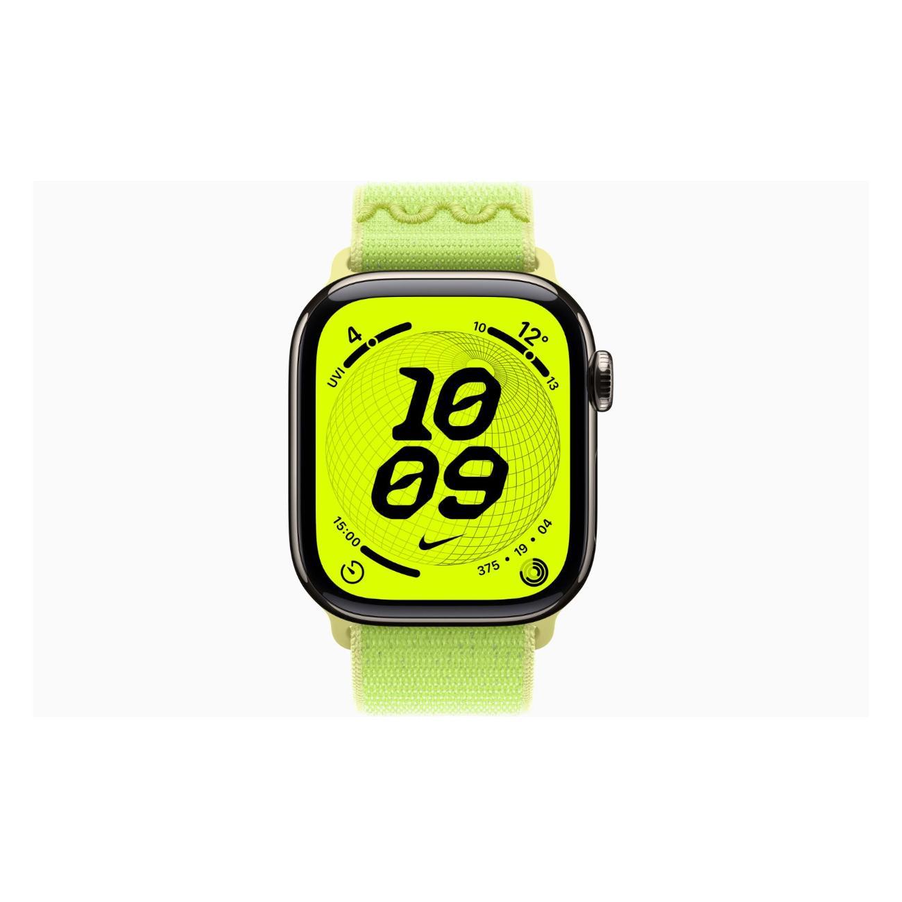 Смарт-часы Apple Watch Series 11 Titanium Natural 46mm GPS Textile Nike Sport Loop Volt Splash