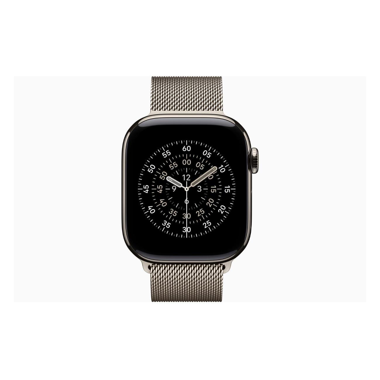 Смарт-часы Apple Watch Series 11 Titanium Natural 46mm GPS Stainless Steel Milanese Loop