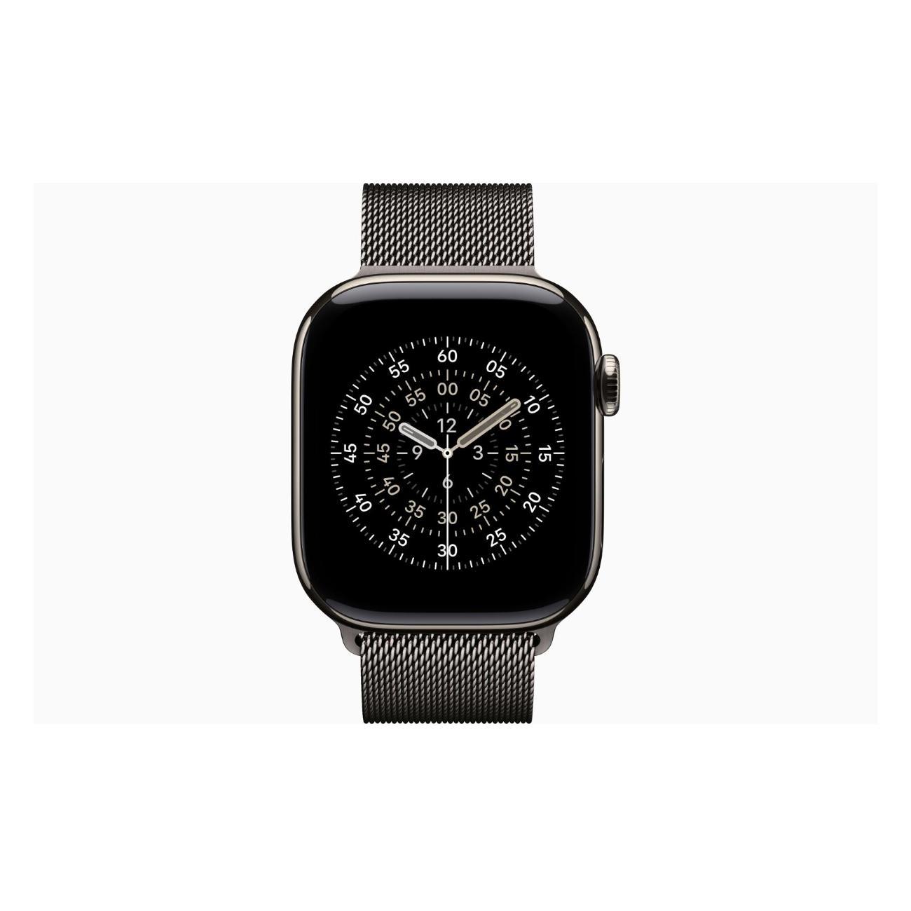 Смарт-часы Apple Watch Series 11 Titanium Natural 46mm GPS Stainless Steel Milanese Loop Slate