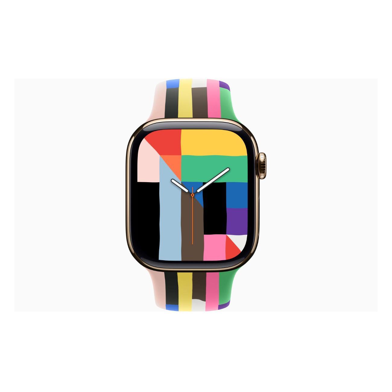 Смарт-часы Apple Watch Series 11 Titanium Gold 46mm GPS Rubber Sport Band Pride Edition