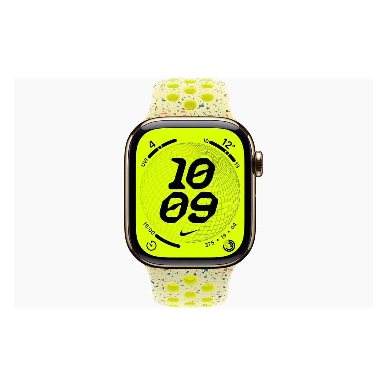 Смарт-часы Apple Watch Series 11 Titanium Gold 46mm GPS Rubber Nike Sport Band Volt Splash