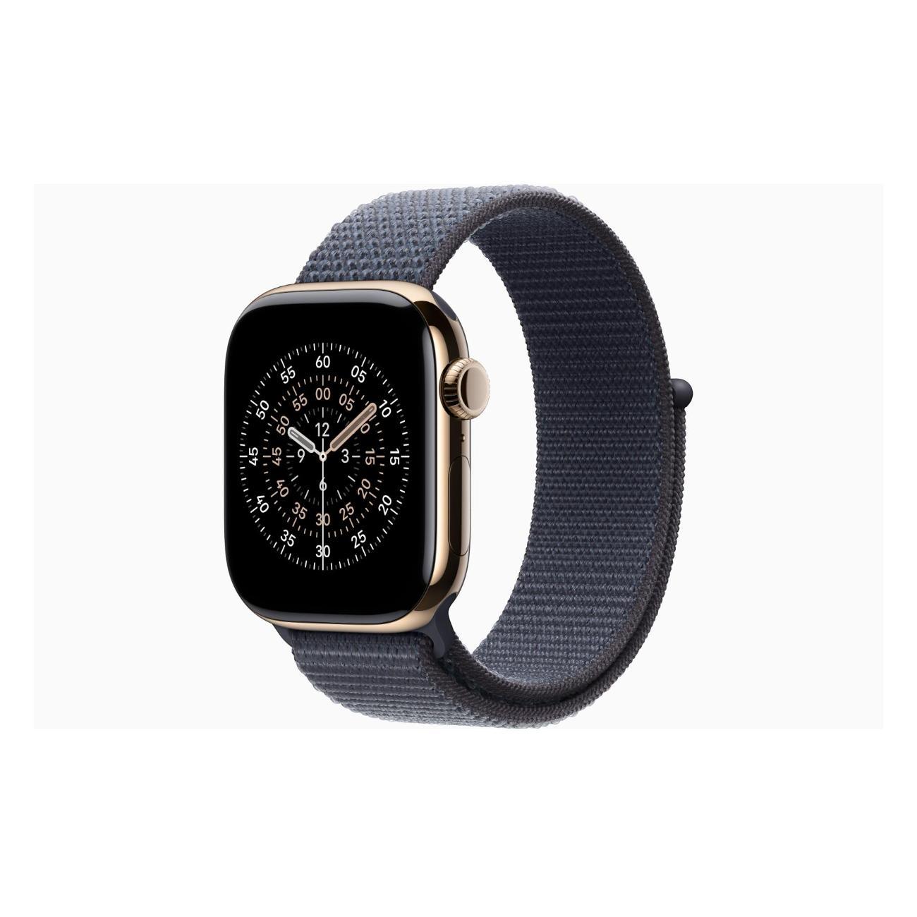 Смарт-часы Apple Watch Series 11 Titanium Gold 46mm GPS Textile Sport Loop Anchor синий