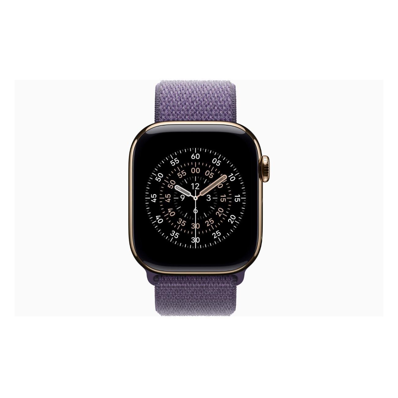 Смарт-часы Apple Watch Series 11 Titanium Gold 46mm GPS Textile Sport Loop Purple Fog