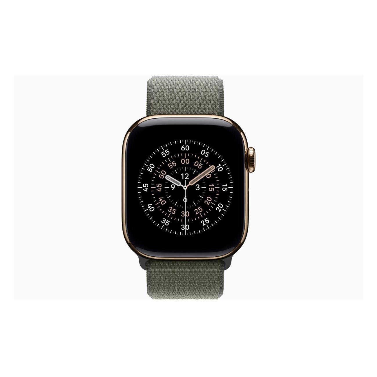Смарт-часы Apple Watch Series 11 Titanium Gold 46mm GPS Textile Sport Loop лес