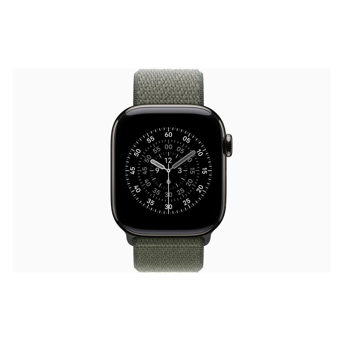 Смарт-часы Apple Watch Series 11 Titanium Slate 46mm GPS Textile Sport Loop лес
