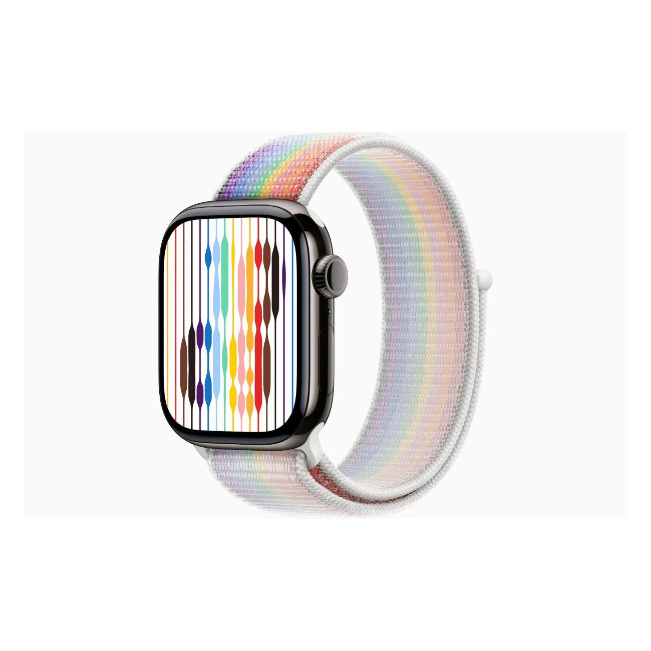 Смарт-часы Apple Watch Series 11 Titanium Slate 46mm GPS Textile Sport Loop Pride Edition фото