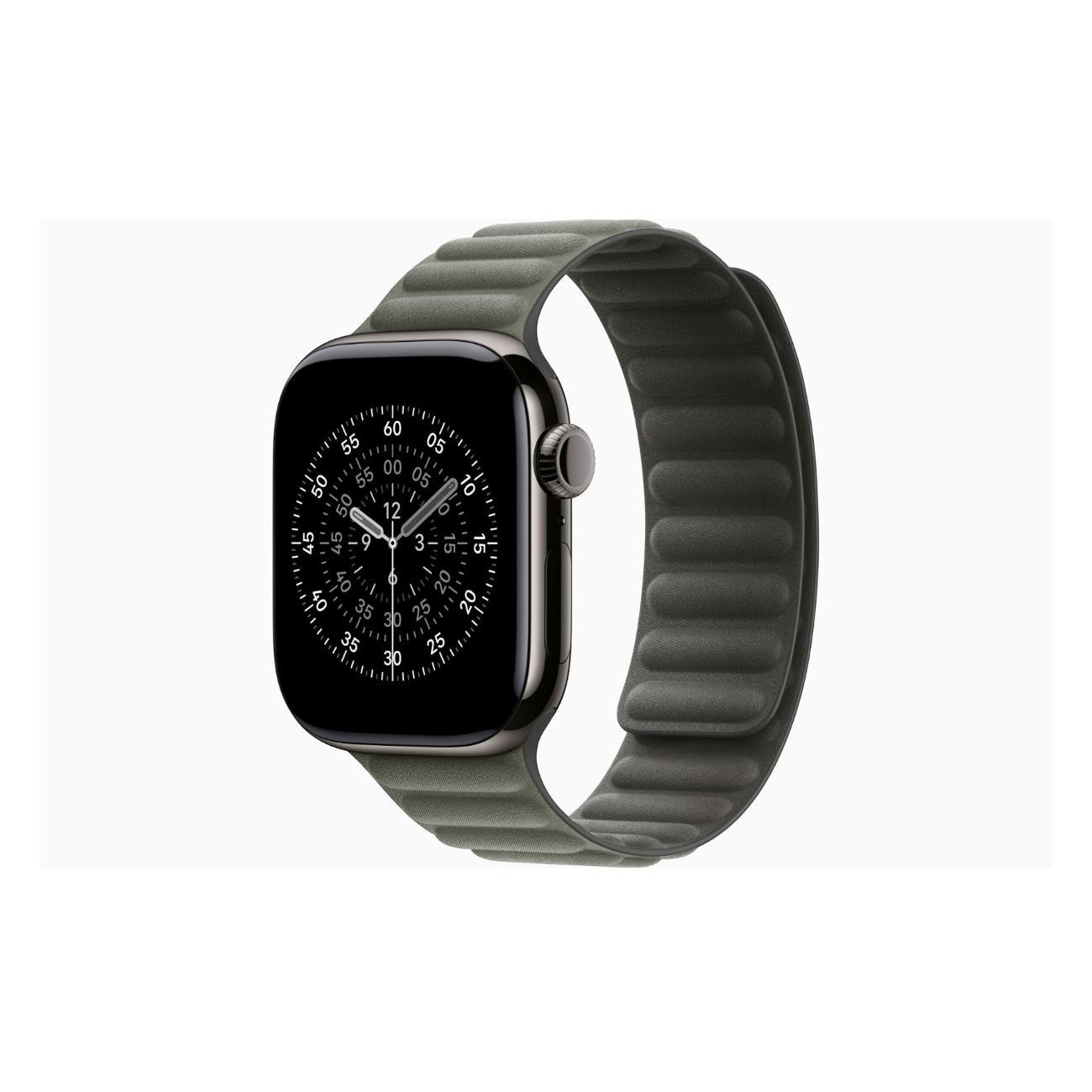Смарт-часы Apple Watch Series 11 Titanium Slate 46mm GPS Textile Magnetic Link Sage серый