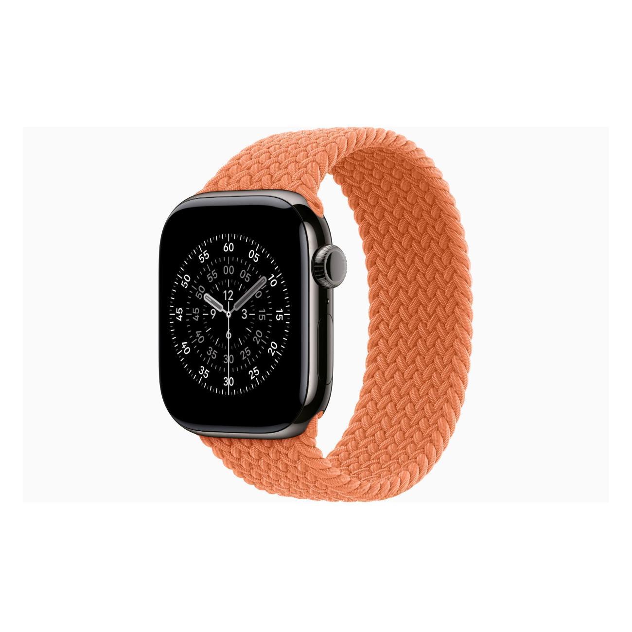 Смарт-часы Apple Watch Series 11 Titanium Slate 46mm GPS Textile Braided Solo Loop Turmeric
