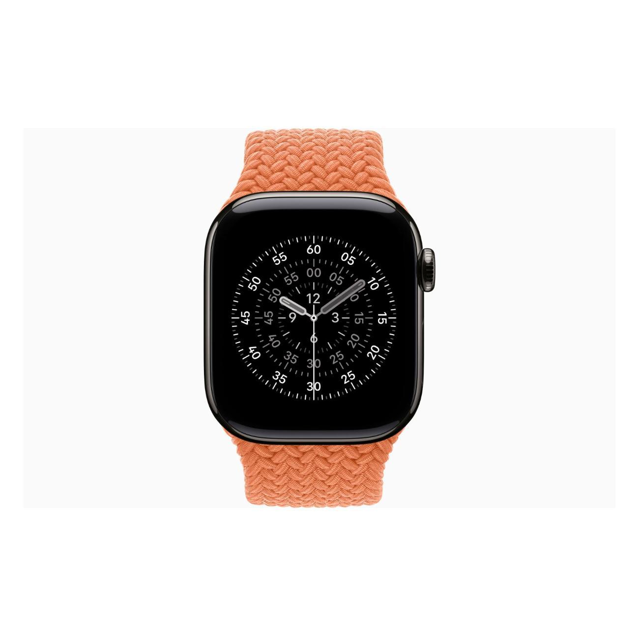 Смарт-часы Apple Watch Series 11 Titanium Slate 46mm GPS Textile Braided Solo Loop Turmeric