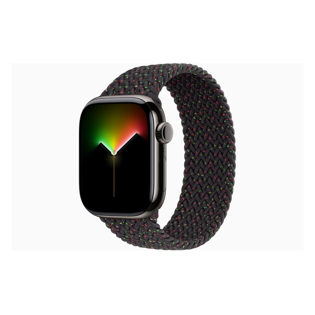 Смарт-часы Apple Watch Series 11 Titanium Slate 46mm GPS Textile Braided Solo Loop Black Unity