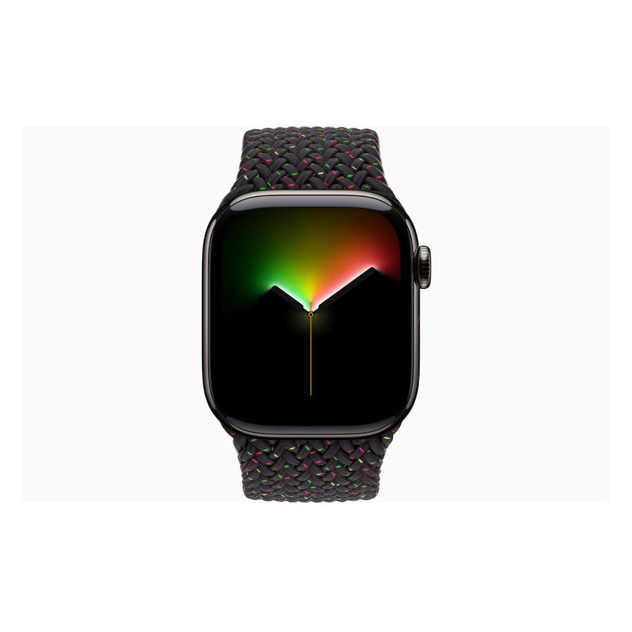 Смарт-часы Apple Watch Series 11 Titanium Slate 46mm GPS Textile Braided Solo Loop Black Unity