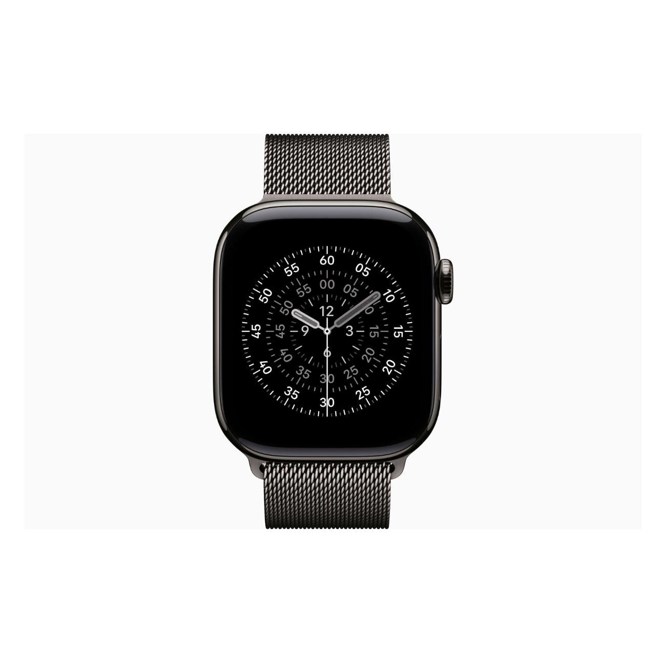 Смарт-часы Apple Watch Series 11 Titanium Slate 46mm GPS Stainless Steel Milanese Loop