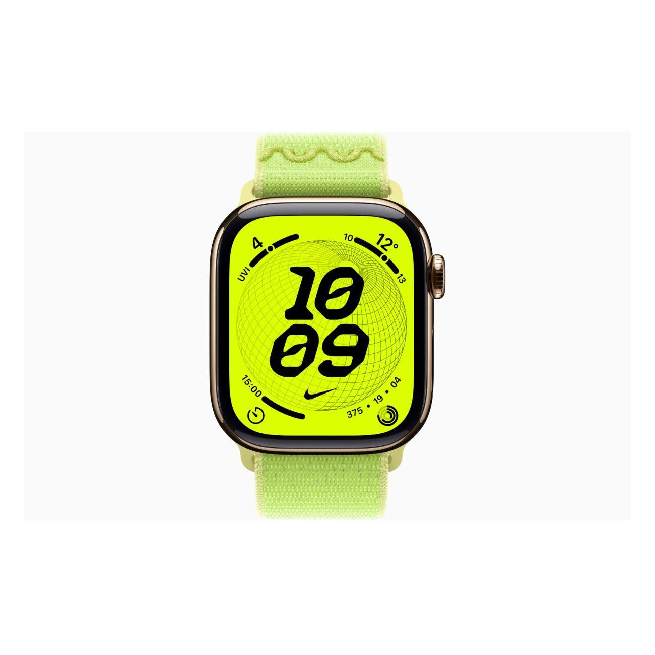 Смарт-часы Apple Watch Series 11 Titanium Gold 46mm GPS Textile Nike Sport Loop Volt Splash