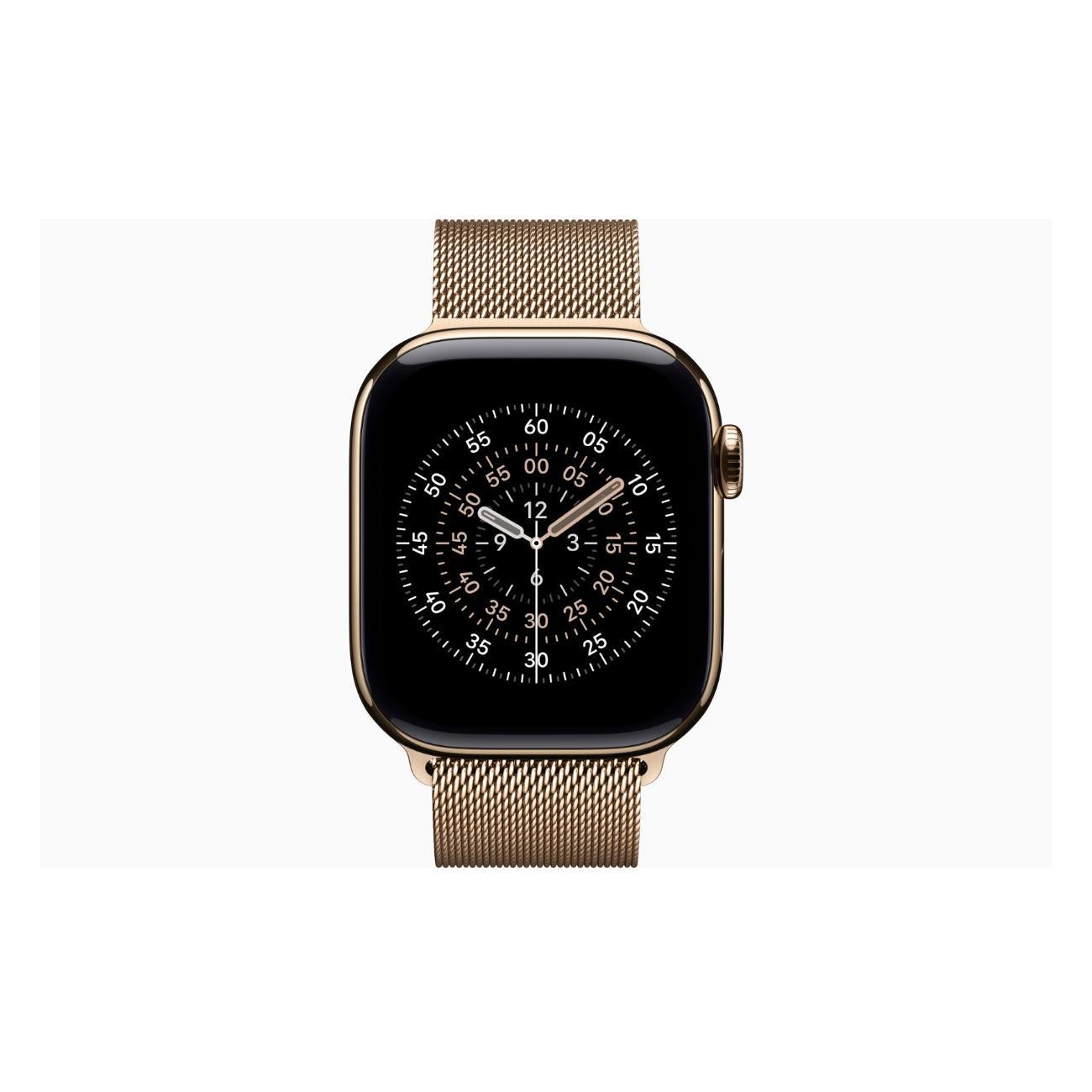 Смарт-часы Apple Watch Series 11 Titanium Gold 46mm GPS Stainless Steel Milanese Loop