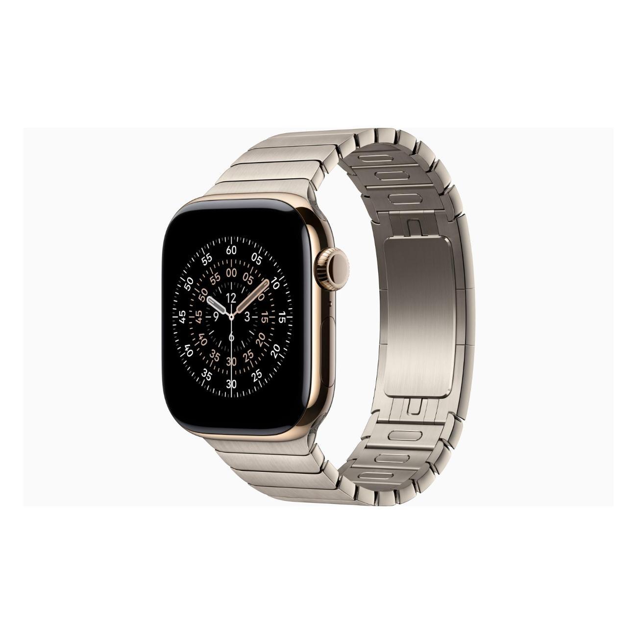 Смарт-часы Apple Watch Series 11 Titanium Gold 46mm GPS Stainless Steel Link Bracelet естественный
