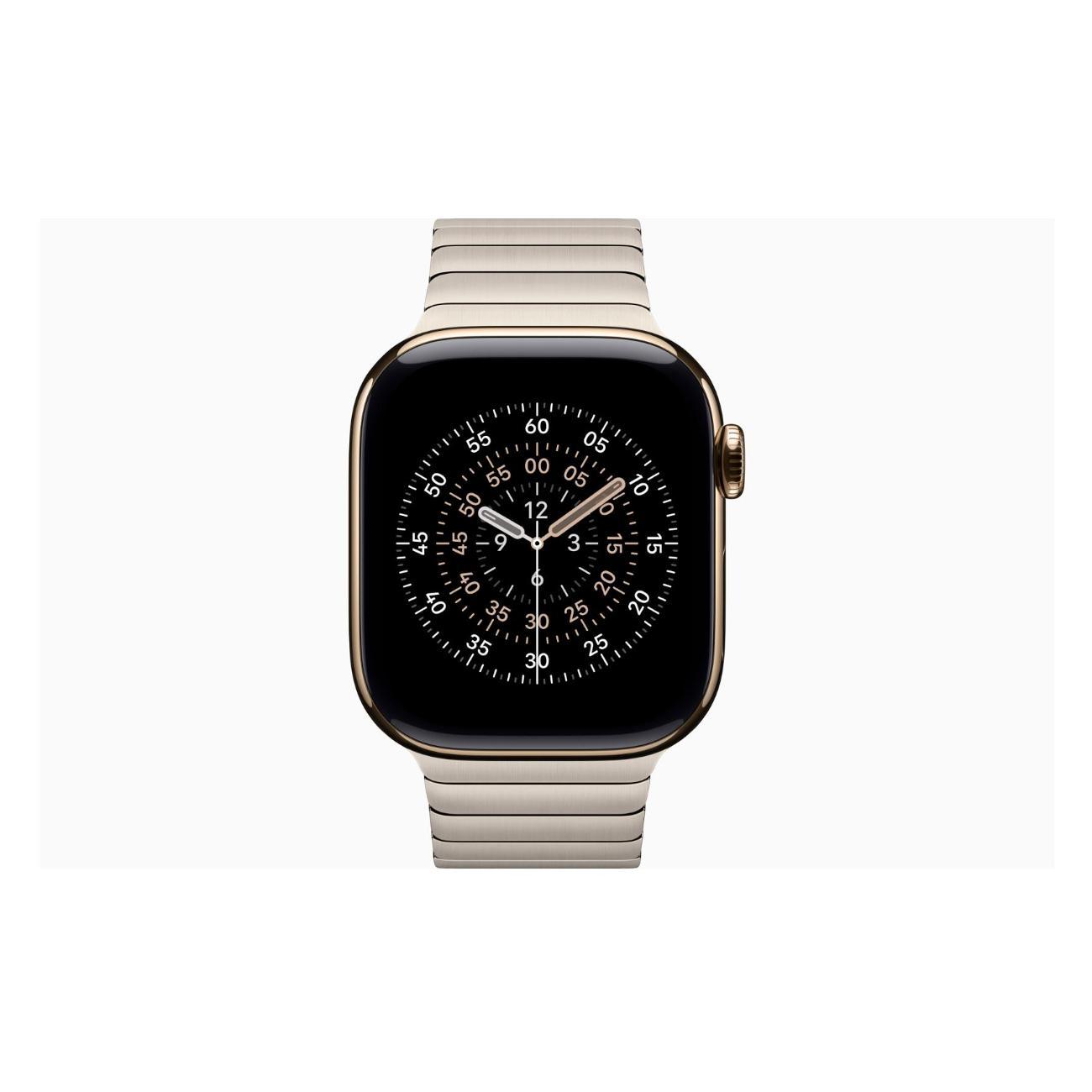 Смарт-часы Apple Watch Series 11 Titanium Gold 46mm GPS Stainless Steel Link Bracelet естественный