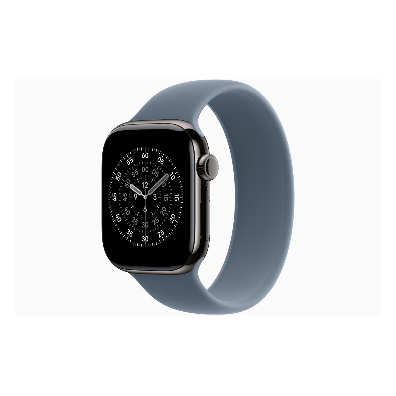Смарт-часы Apple Watch Series 11 Titanium Slate 46mm GPS Rubber Solo Loop Anchor синий