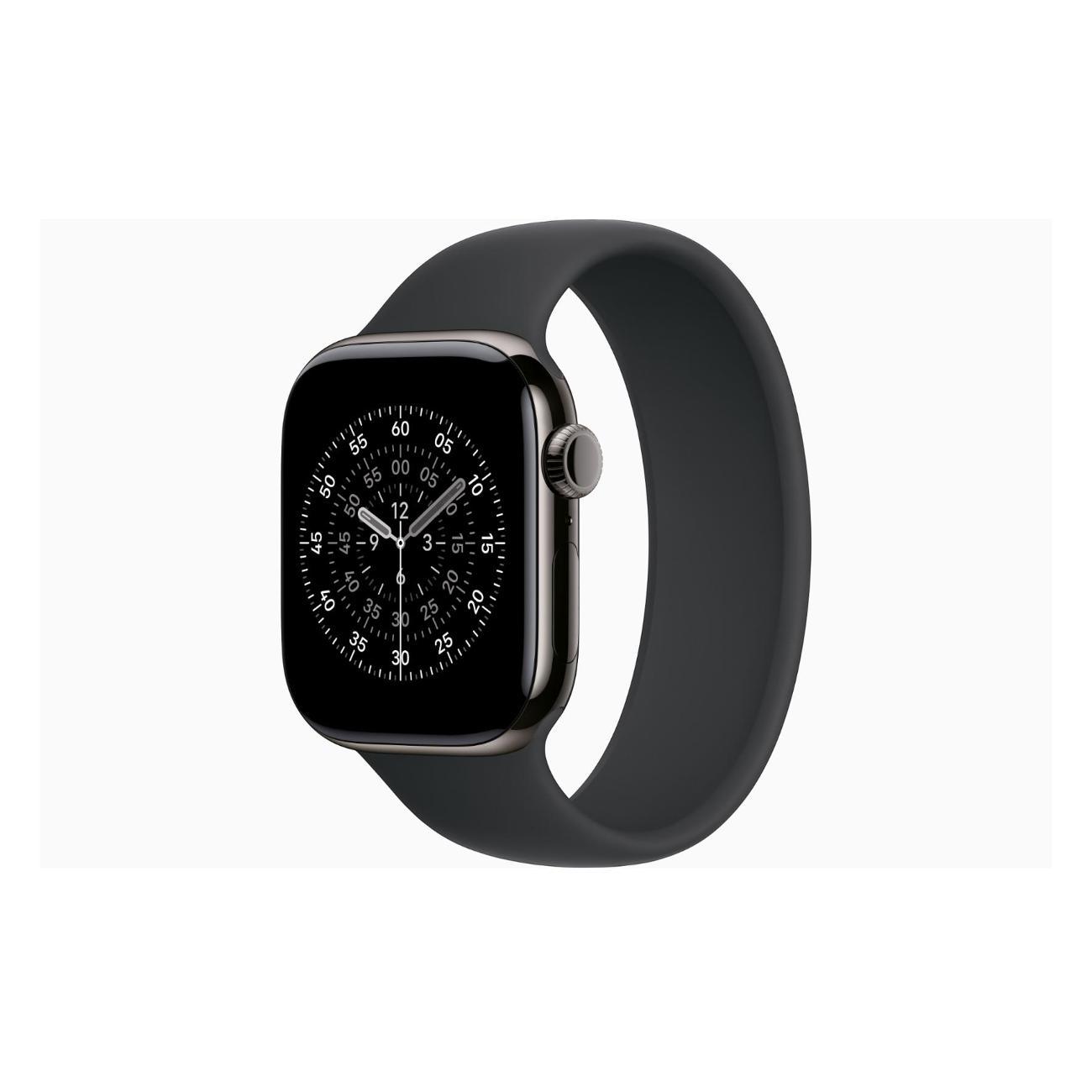 Смарт-часы Apple Watch Series 11 Titanium Slate 46mm GPS Rubber Solo Loop черный