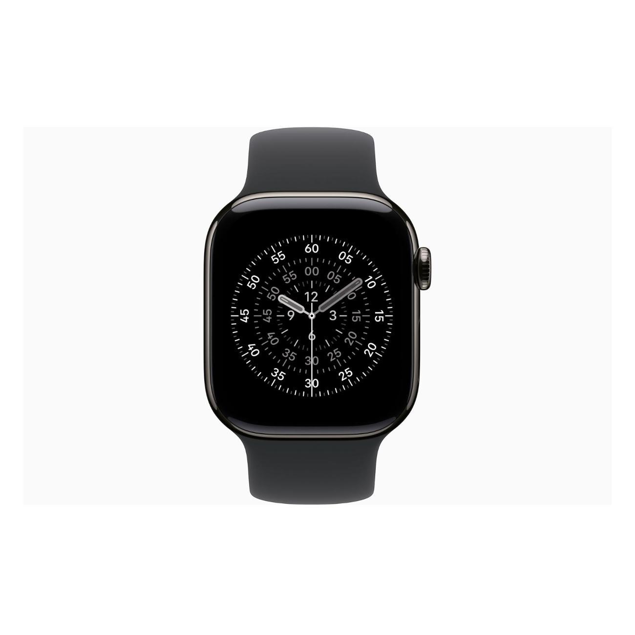 Смарт-часы Apple Watch Series 11 Titanium Slate 46mm GPS Rubber Solo Loop черный
