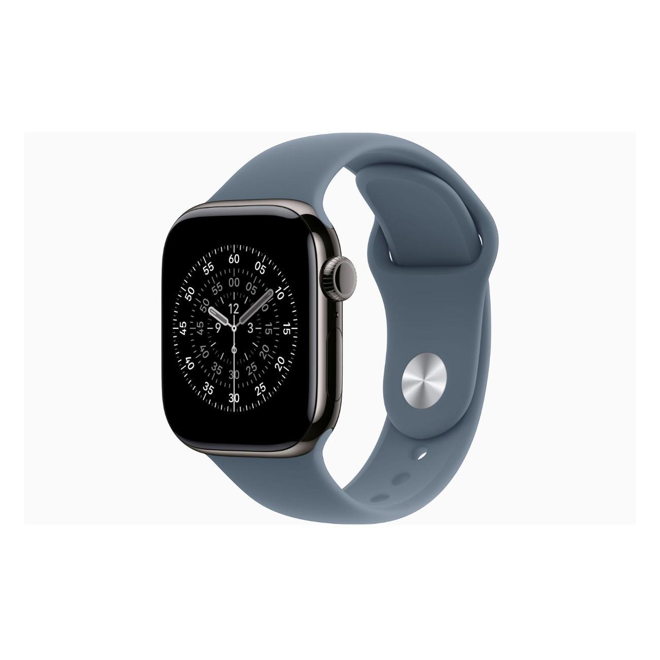 Смарт-часы Apple Watch Series 11 Titanium Slate 46mm GPS Rubber Sport Band Anchor синий