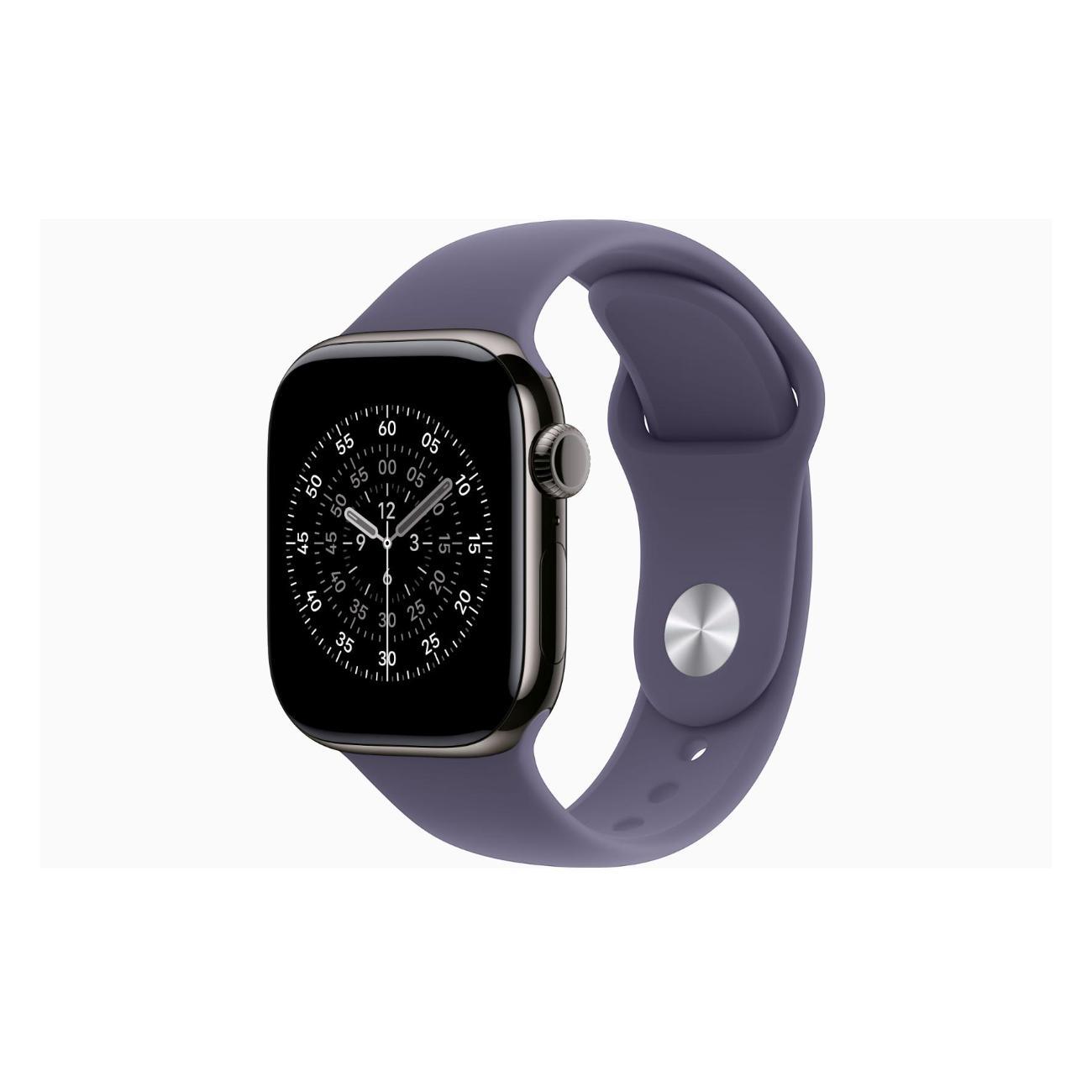 Смарт-часы Apple Watch Series 11 Titanium Slate 46mm GPS Rubber Sport Band Purple Fog