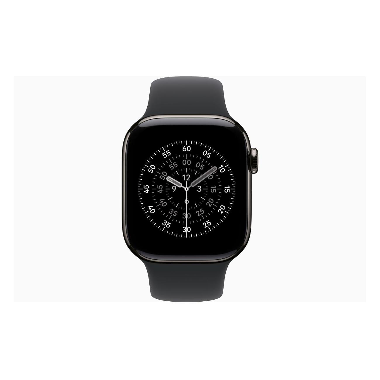 Смарт-часы Apple Watch Series 11 Titanium Slate 46mm GPS Rubber Sport Band черный