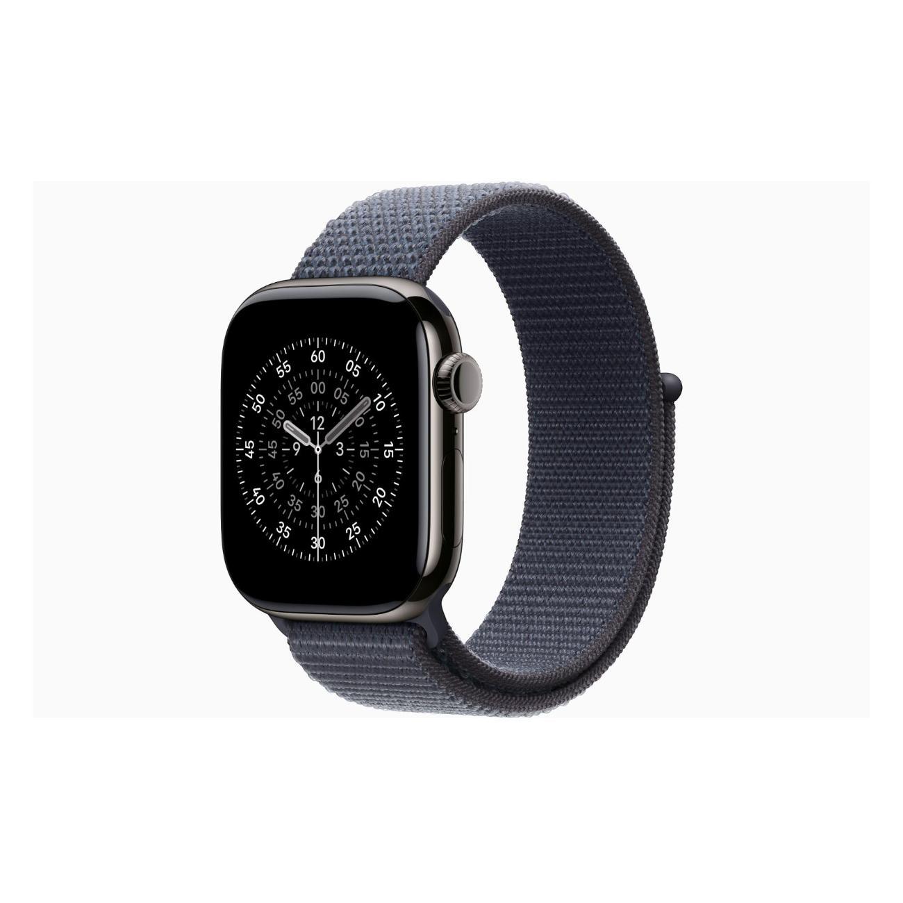 Смарт-часы Apple Watch Series 11 Titanium Slate 42mm GPS Textile Sport Loop Anchor синий фото