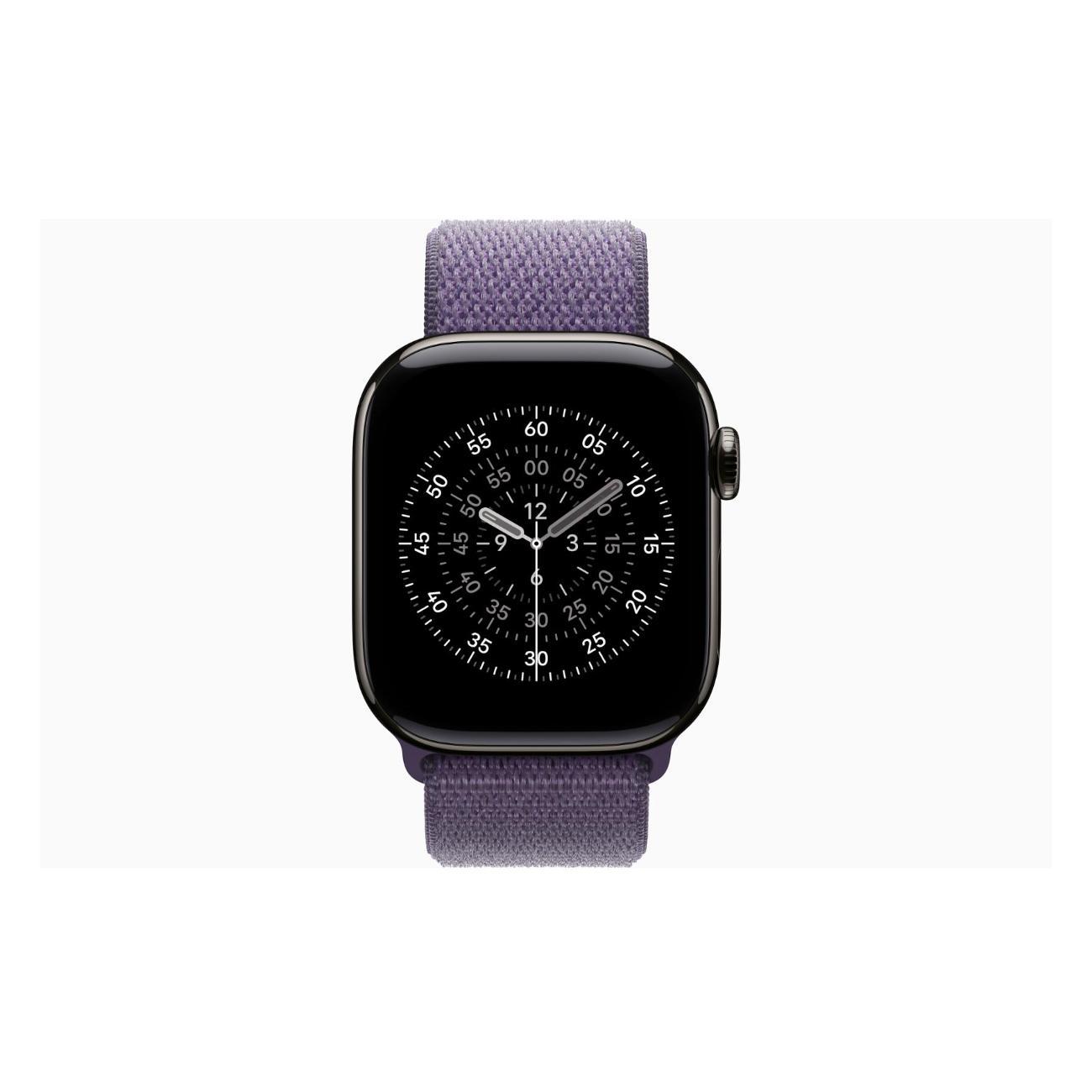 Смарт-часы Apple Watch Series 11 Titanium Slate 42mm GPS Textile Sport Loop Purple Fog