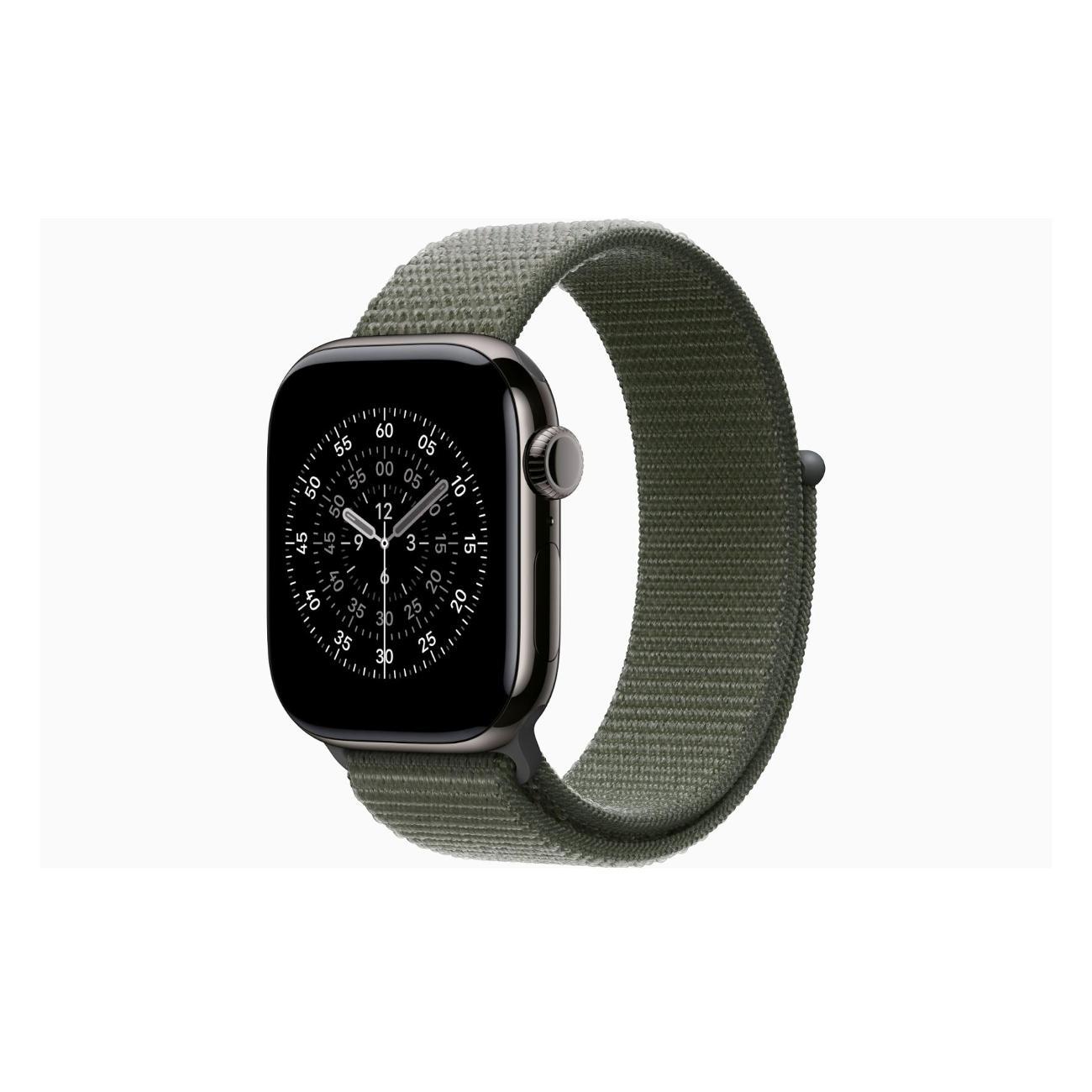Смарт-часы Apple Watch Series 11 Titanium Slate 42mm GPS Textile Sport Loop лес